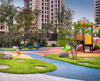 公園景觀工程一角